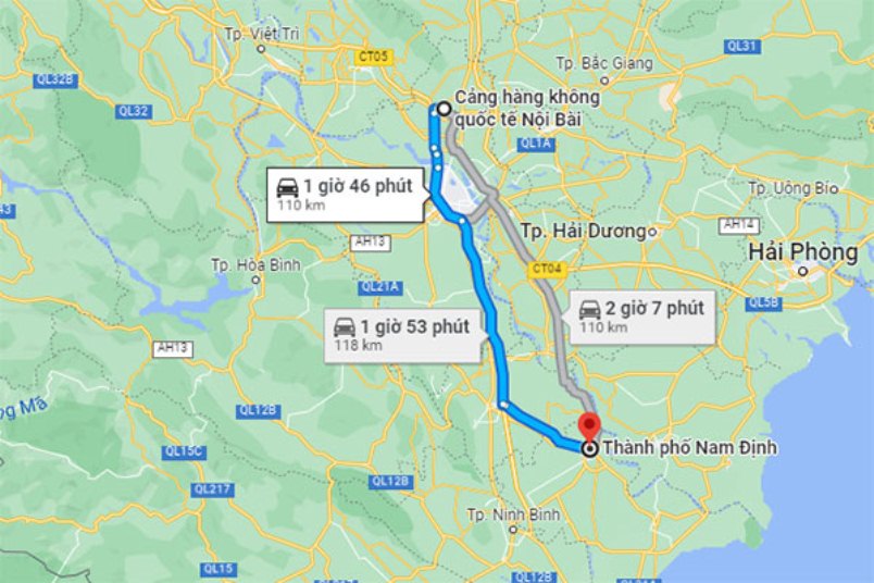 taxi nội bài nam định