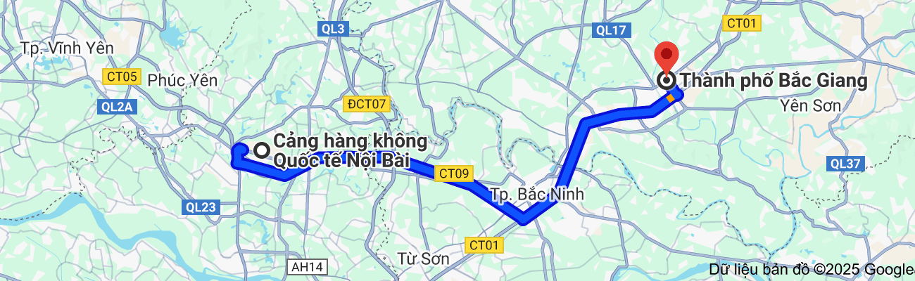 taxi nội bài bắc giang