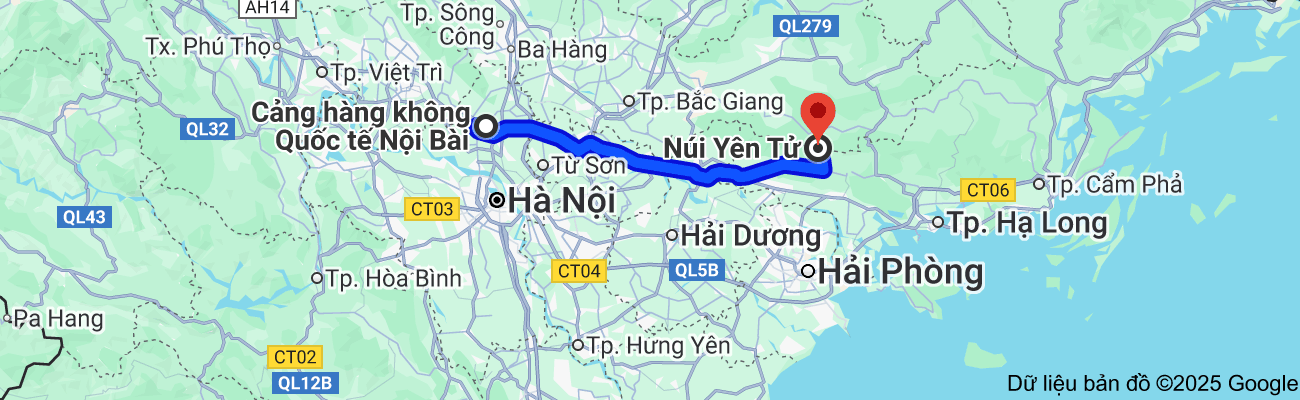 taxi nội bài yên tử